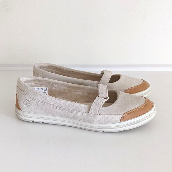 Timberland Casco Bay Earthkeepers Mary Jane Tan Suede Women's 8 - Picture 1 of 9